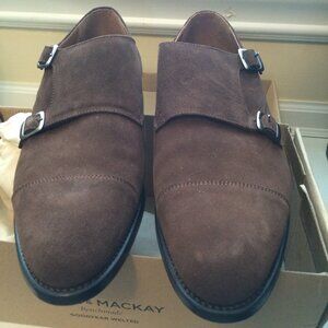 Spier & Mackay Double Monk Suede Shoes US 11.5 Medium New